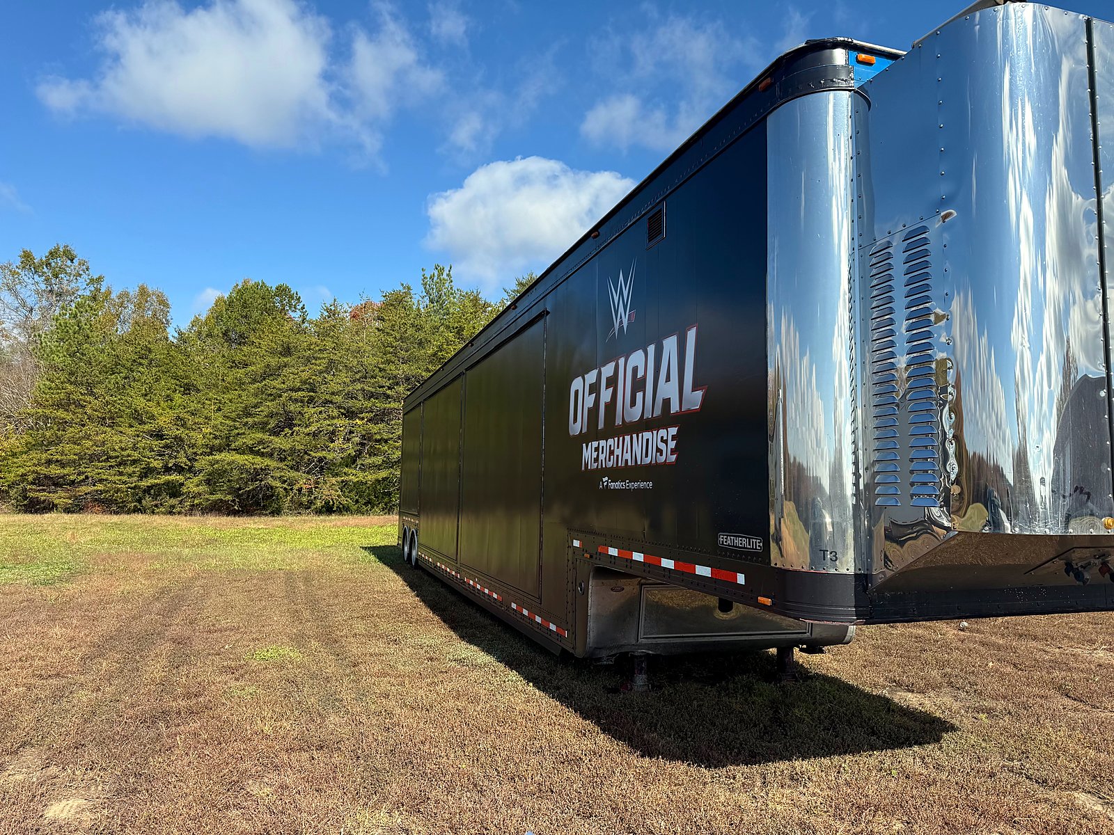 Official merchandise trailer